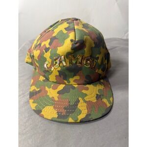 Vintage Camel Cigarettes Hat Camo Snapback Frog Skin 90s